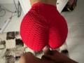 stepsister has a sexy ass while looking for her bra I cumshot on ass /CandyLuxxx