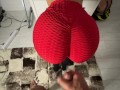stepsister has a sexy ass while looking for her bra I cumshot on ass /CandyLuxxx