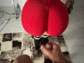 stepsister has a sexy ass while looking for her bra I cumshot on ass /CandyLuxxx