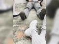 Haciendo Travesuras con mis DOS Compañeras en un patio del Colegio #2