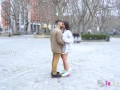 Amateur babe gets fucked in the center of Madrid