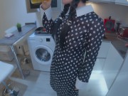 Cheating stepmother Came back from the party and got stepson's dick in the throat and cum in the ass