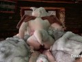 Cowgirl Fucked By A Monster On A Down And Fur Bed. A Valentinagirls Doll