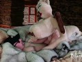 Cowgirl Fucked By A Monster On A Down And Fur Bed. A Valentinagirls Doll