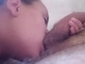 literally sucked sucked my balls pulled in her mouth my dick got so hard almost cum🍆⚽️⚽️🤤💦😋🥛