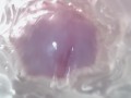 Sweet creampie in vagina. Super internal camera