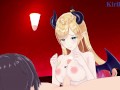 Yuzuki Choco and I have intense sex at a love hotel. - Hololive VTuber Hentai