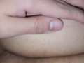 The stepmother gets her anus fucked while she rests. She is very relaxed.