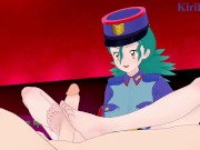 Officer Jenny and I have intense sex at a love hotel. - Pokémon Hentai