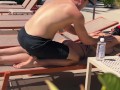 CAUGHT FUCKING IN PUBLIC POOL CABANA
