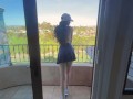BALCONY BLOWJOB AFTER GOLF. I WONDER IF THE NEIGHBORS SAW..