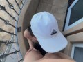 BALCONY BLOWJOB AFTER GOLF. I WONDER IF THE NEIGHBORS SAW..