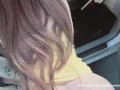 Horney Girl Juicy Car Ride on Dick 🍆and Having Sex Outdoor ♡