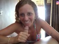 My ass doesn't rest even on vacation! Public ANAL CREAMPIE