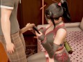 3D Hentai Fucking My Ninja Roommate On Sofa | Room Girl |