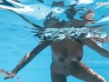 Sensational Venezuelan Goddess in Bare and Bold Poolside Swim Session