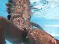 Sensational Venezuelan Goddess in Bare and Bold Poolside Swim Session