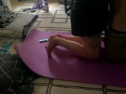 Amelia the butt slut pleases daddy, sucks his dick like a dirty whore