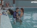 Slim Babe Alexis Brill Indulges In Hot Sex By The Pool With Romantic BF - LETSDOEIT