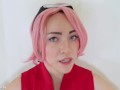 Sakura Haruno Ahegao Blowjob V.2 (NARUTO COSPLAY)