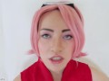 Sakura Haruno Ahegao Blowjob V.2 (NARUTO COSPLAY)