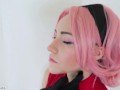 Sakura Haruno Ahegao Blowjob V.2 (NARUTO COSPLAY)