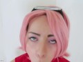 Sakura Haruno Ahegao Blowjob V.2 (NARUTO COSPLAY)