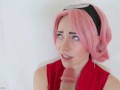 Sakura Haruno Ahegao Blowjob V.2 (NARUTO COSPLAY)