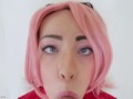 Sakura Haruno Ahegao Blowjob V.2 (NARUTO COSPLAY)