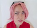 Sakura Haruno Ahegao Blowjob V.2 (NARUTO COSPLAY)