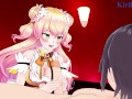 Momosuzu and I have intense sex at a love hotel. - Hololive VTuber Hentai