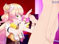 Momosuzu and I have intense sex at a love hotel. - Hololive VTuber Hentai