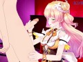 Momosuzu and I have intense sex at a love hotel. - Hololive VTuber Hentai