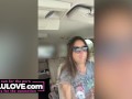 Babe spreading freshly fucked cunt open closeup before trading truck in plus TikTok bloopers & behind the scenes - Lelu Love