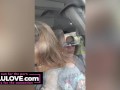 Babe spreading freshly fucked cunt open closeup before trading truck in plus TikTok bloopers & behind the scenes - Lelu Love