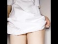 秘密の時間：昼休み中にオフィスルームでディルドを使って自慰行為。スカートタイプの制服。自慰行為。既婚女性。日本人。アマチュア。服を着たまま。ディルド。ごく薄いモザイク処理。