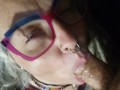 Teaser of Silver 420 MILF Hippie blowing their Daddy -- Death PixZ Stx does Porn on OF