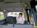 Fake Taxi Vile Vixen pounded hard outside of the taxi and gets cum in her mouth