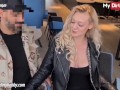 MyDirtyHobby - Gorgeous babe with pierced nipples public fuck