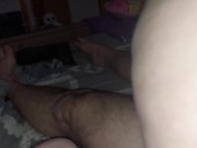 Chastity released for riding POV