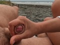 4K. She offered me handjob on the beach, I couldn’t resist. Slow-mo cumshot