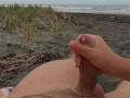 4K. She offered me handjob on the beach, I couldn’t resist. Slow-mo cumshot