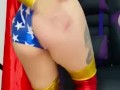 Wonder Woman Cosplay Gets Spanked