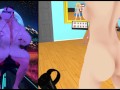 Fucking hentai girl in VR game! POV and light BDSM in Nympho Trainer VR by dude from the future