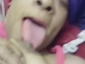 Sucking my New 🌈 DILDO ENJOYING