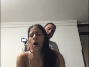 My stepdad fucks me doggy style.