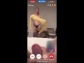 My husband is jerking and cum front my mom  while we talk with her by video call.