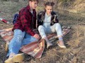 Милый секс на природе с красивой девушкой