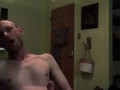 ASMR Jerking off with lots of lube getting hard and cumming hard
