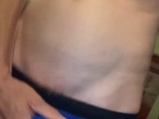 Playing with my bulge in new boxers